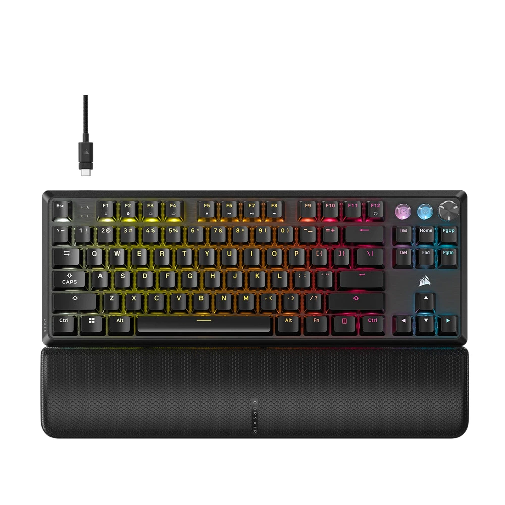 CORSAIR GAMING KEYBOARD K70 PRO TKL BLACK MGX V2 MAGNETIC SWITCH RGB
