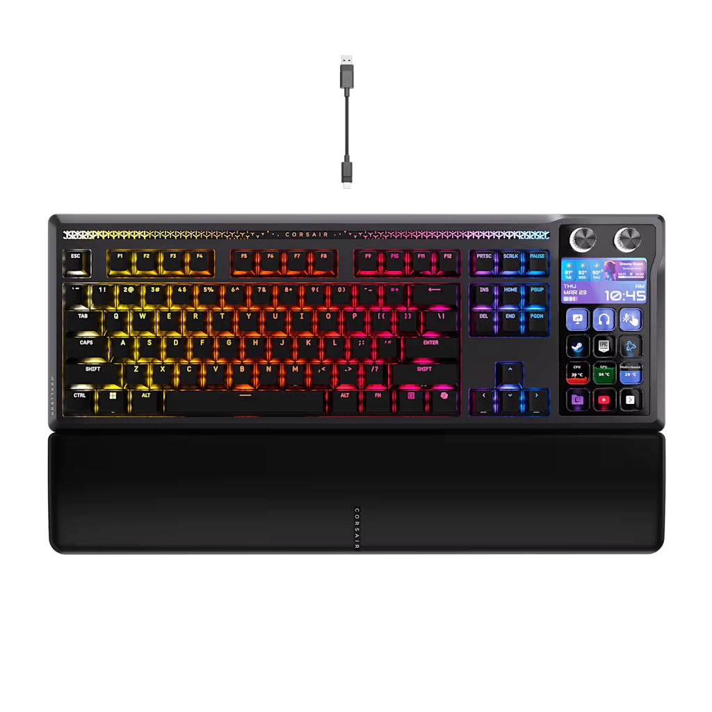 CORSAIR GAMING KEYBOARD GALLEON 100 SD STREAM DECK-INTEGRATED MLX PULSE