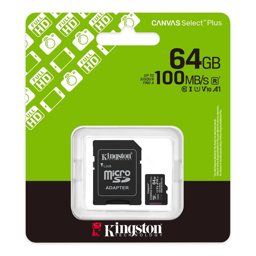 Kingston Canvas Select Plus microSD UHS-I Class 10 SDCS3