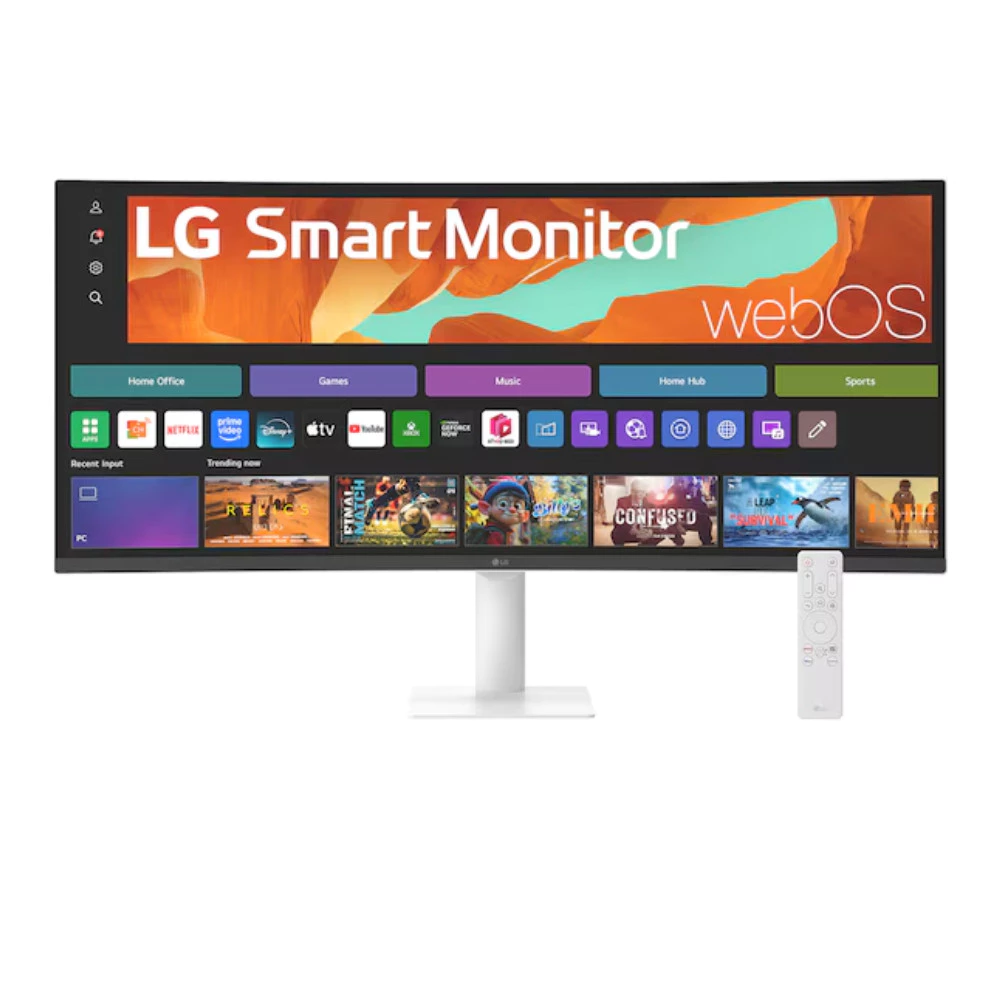 LG MONITOR 34U601SA-W 34" Curved Display 100Hz WQHD with webOS