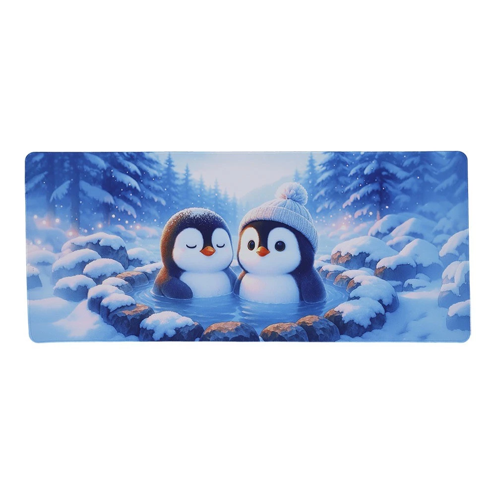 Hana ONSEN PENGUINS Mouse Pad – SIZE XL